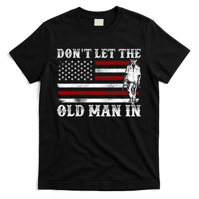 DonT Let The Old Man In Vintage American Flag T-Shirt