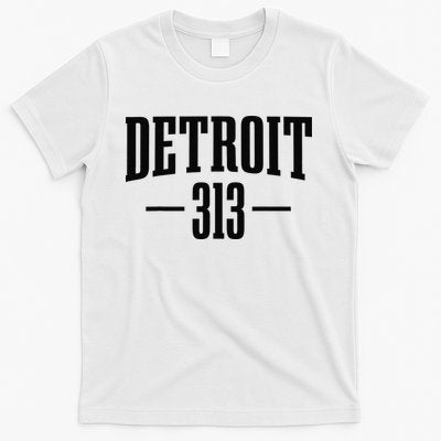 Detroit Michigan 313 Area Code Pride Retro T-Shirt