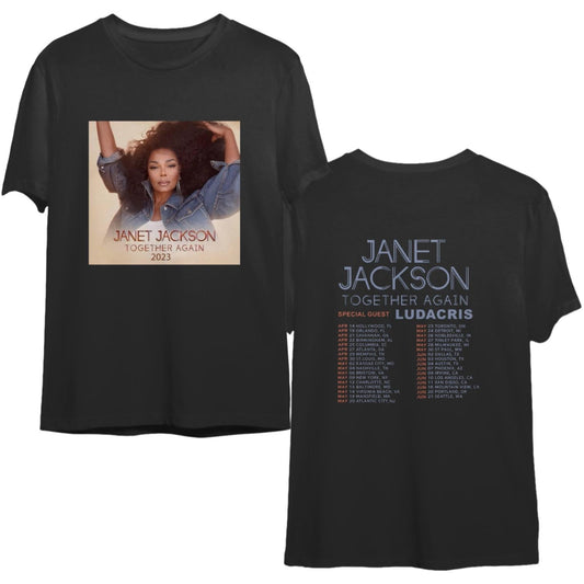 Janet Jackson Together Again Tour 2023 T-Shirt