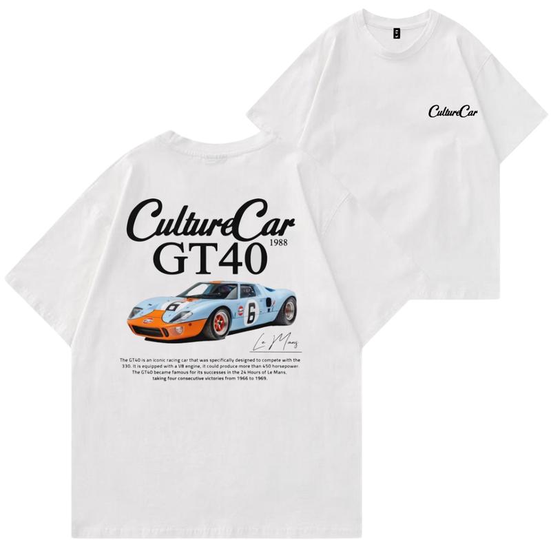 Ford GT40 Le Mans T-shirt, Hoodie, Sweater, Car Enthusiast Shirt, Car Clothing, 90's Car, Unisex, Vintage car shirt