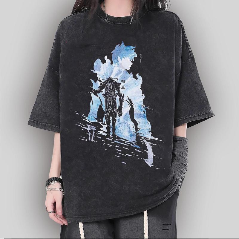 Solo Leveling Beru Shadow Shirt Solo Leveling Tshirt Sung Jinwoo Shirt Korean Guilds Manhwa Shirt Manga Shirt Top
