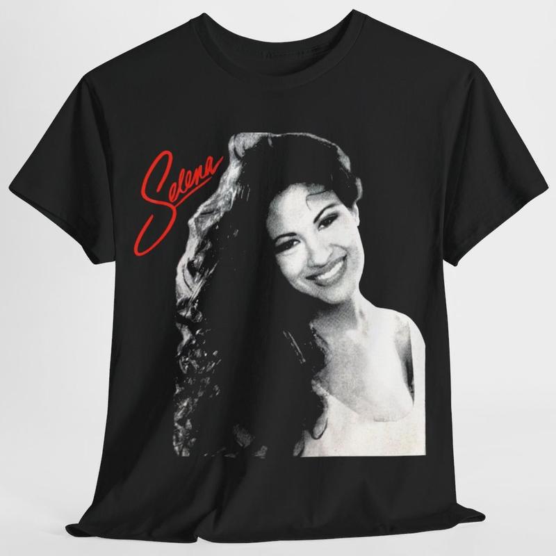 Selena T-shirt Selena Quintanilla Cotton Unisex Shirt  Menswear Tshirt