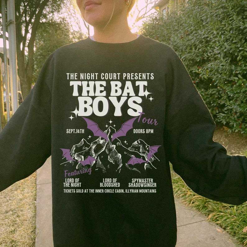 Bat Boys Sweatshirt, Acotar Merchandise Cassian Acotar Rhysand Azriel Acotar SJM Universe, SJM Merch, Acotar Sweatshirt, Velaris Sweatshirt, Bookish M