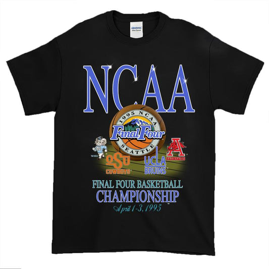1995 NCAA Final Four Championship Vintage t-shirt, Vintage graphic tee Classic Cotton Menswear Top Tshirt Embroidered Hoodie