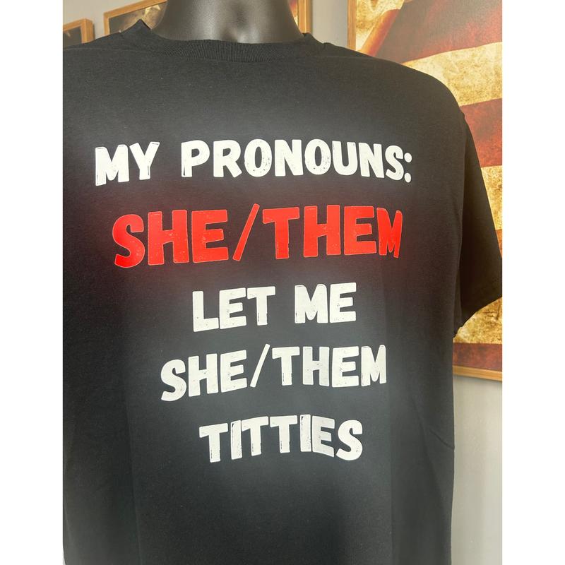 MY PRONOUNS SHETHEM T SHIRT