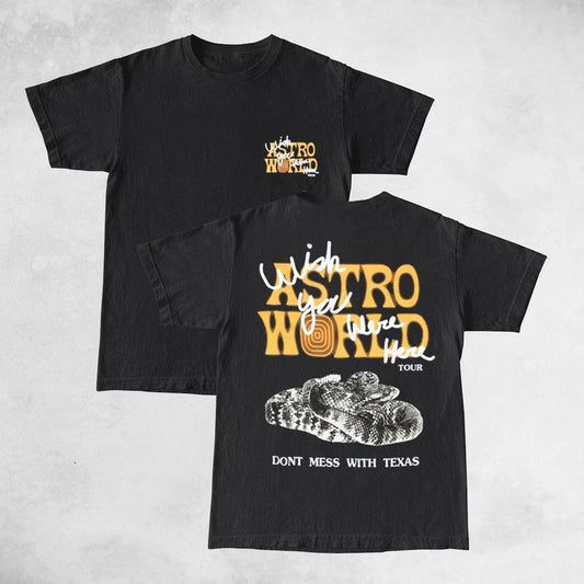 Travis Astroworld Texas Houston Tour Exclusive Cotton Unisex Shirt Rap Shirt Rapper Rap Tee Hiphop Shirt Music Tour Merch Gift for Him Gift For Her Vi