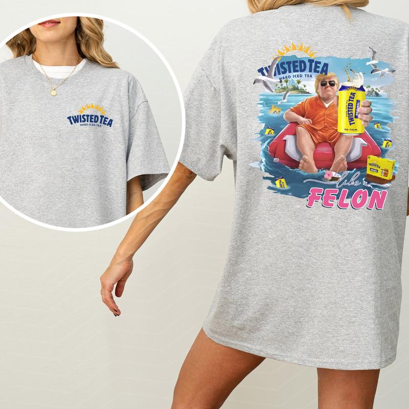 Twisted Tea Beach Graphic Shirt, Funny Summer Beach T-shirt, Summer Vacation Tshirt, Drink Shirt, Comfort Clothing, Cotton Fabric Tshirt, Printed Wome