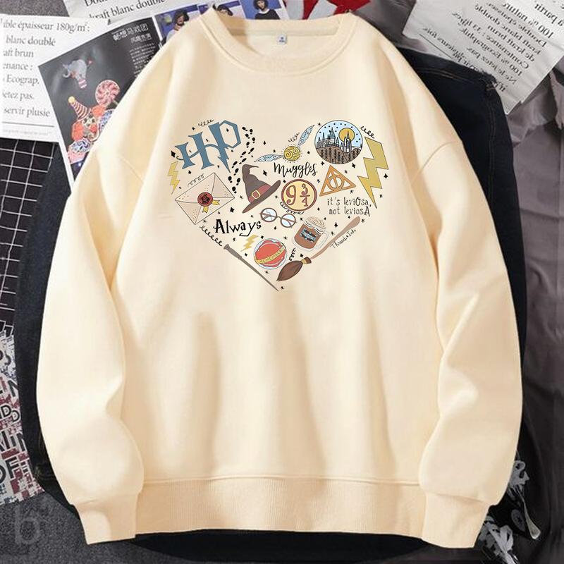 HP Famous Quotes Sweatshirt Hoodie Shirt Cotton Relaxed Fit