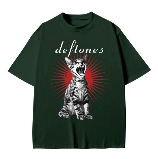 Rare!! Deftones Shirt Vintage Deftones Cat Album Punk T Shirt Vintage Band Tee Cotton Menswear