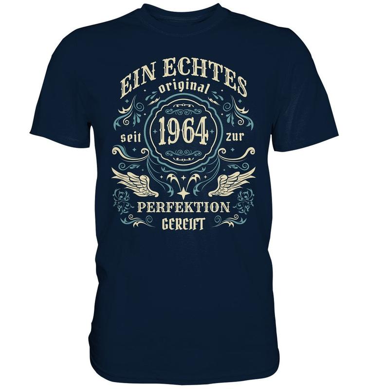 T-Shirt Gift for 60th Birthday Man Woman 60 Years A Real Original 1964 Birthday Gift