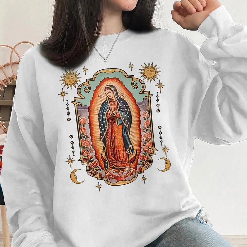Our Lady of Guadalupe Sweatshirt, Mother Sweatshirt, Jesus Sweatshirt, Love Sweatshirt