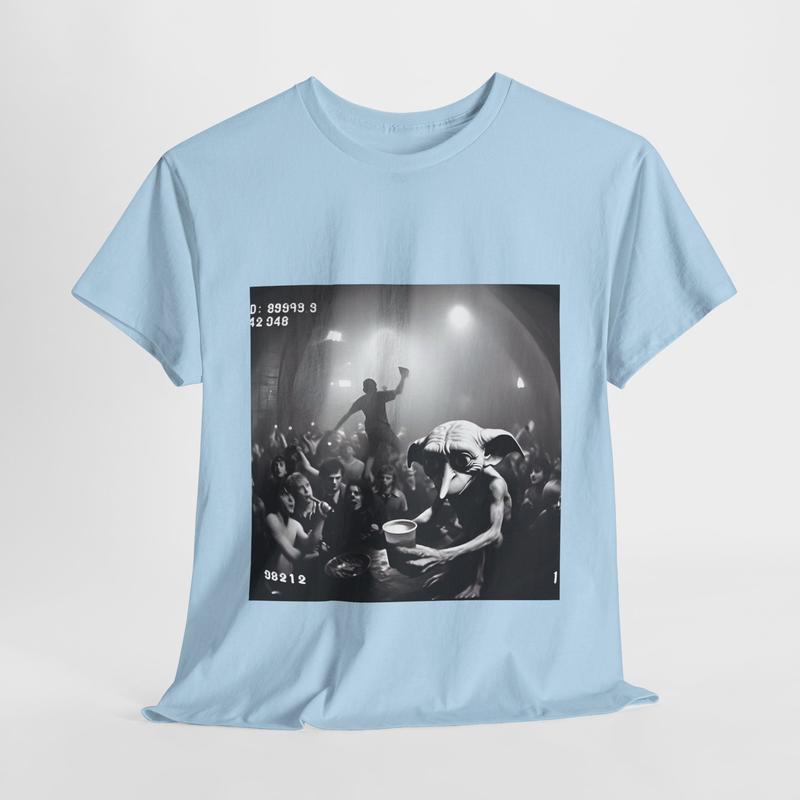 Dobby the Rave Elf Unisex Gildan Cotton T Shirt - Humorous Hogwarts Print Graphic Tee