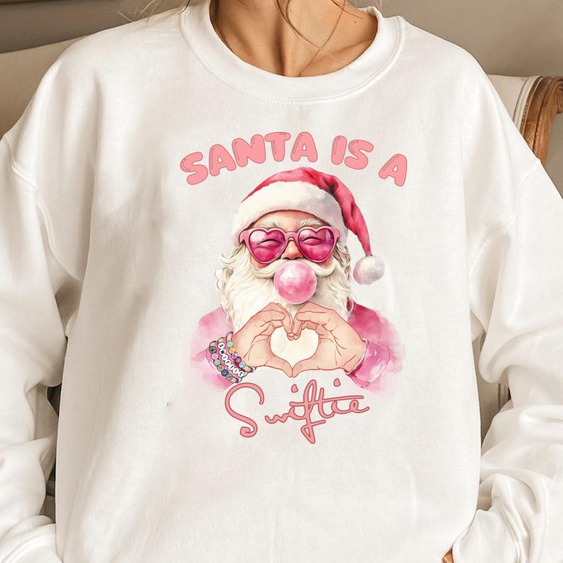 Santa Is A Singer Shirt, Cozy Christmas Shirt