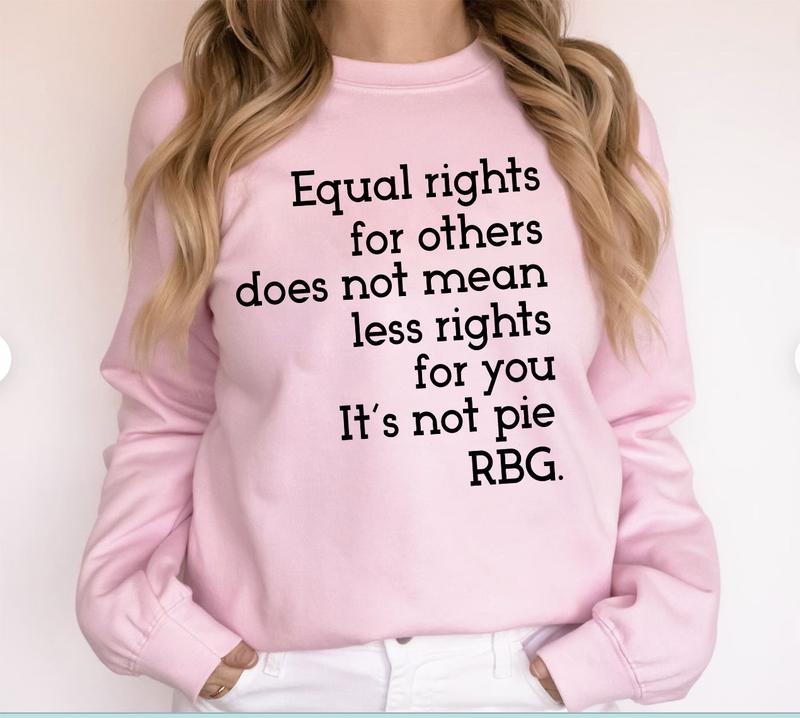 RBG Quotes Shirt, Equal Rights for Others T-Shirt, Women Rights Feminist Tee, Unisex Cotton Graphic Tops Womenswear Summer