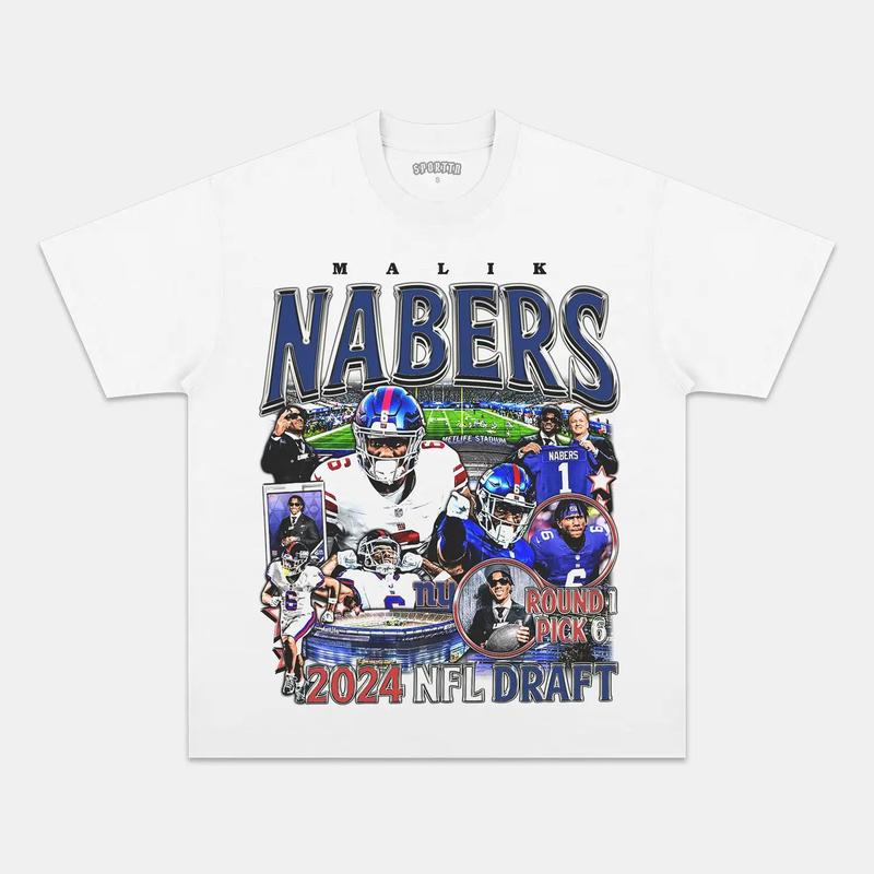 MALIK NABERS 2024 NFL Football Unisex Graphic Shirt, Custom Football Tee, Football Family Tee, Vintage Football, Football Fan Shirts, Mens Clothing So