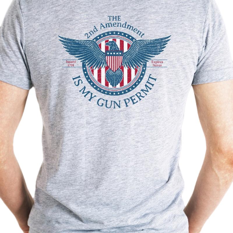 The 2nd Amendment is my gun permit T-shirt t shirt