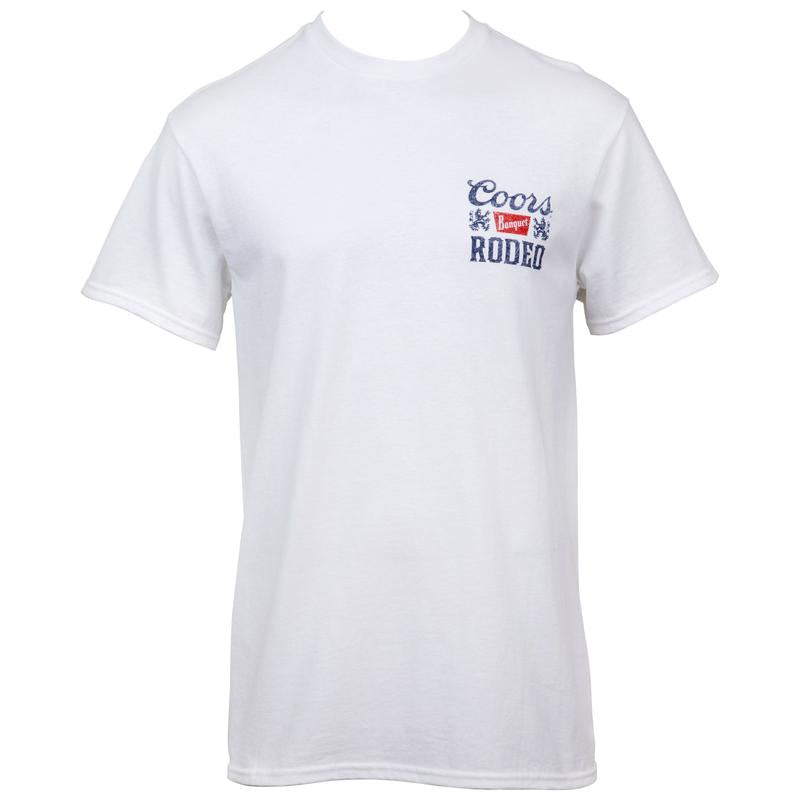 Coors Banquet Rodeo Throwback Style T-Shirt - 2 Side - Fashion for All Tastes - Find Your Favorite Color - Shared Wardrobe Options - Modern Fit - Ever
