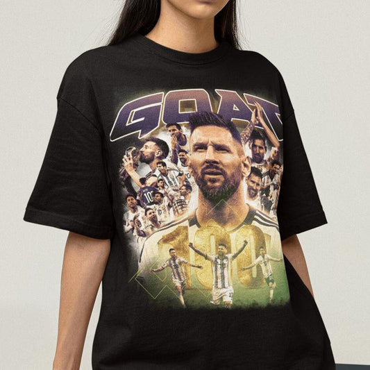 Lionel Messi T-Shirt, Vintage Football Lovers, Argentina National Team Tee, Retro Messi Fan Top, Messi Lover Gift_490, Unisex Cotton Graphic Tee