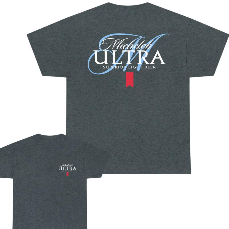 Michelob Ultra Light Beer T-Shirt, Michelob Ultra Tee, 2 Side T-Shirt, All Inclusive Styles, Choose Your Style , Full Color, For Men, For Women