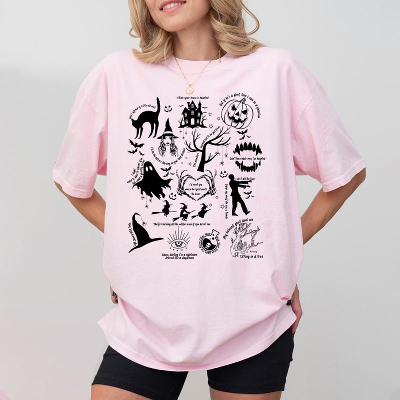 Halloween Songs Lyric Shirt, Halloween TShirt, Spooky Season SweatshirtHoodie