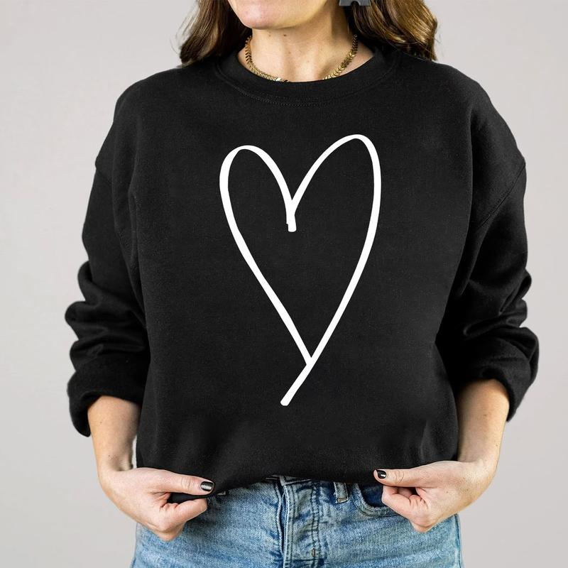 Valentines Day Heart Crewneck Sweatshirt, Hoodie, T-shirt