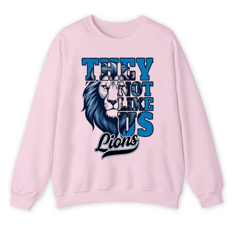 They Not Like Us Detroit Sweatshirt, Football Crewneck, Detroit For Fan, Vintage shirt, 90s Shirt