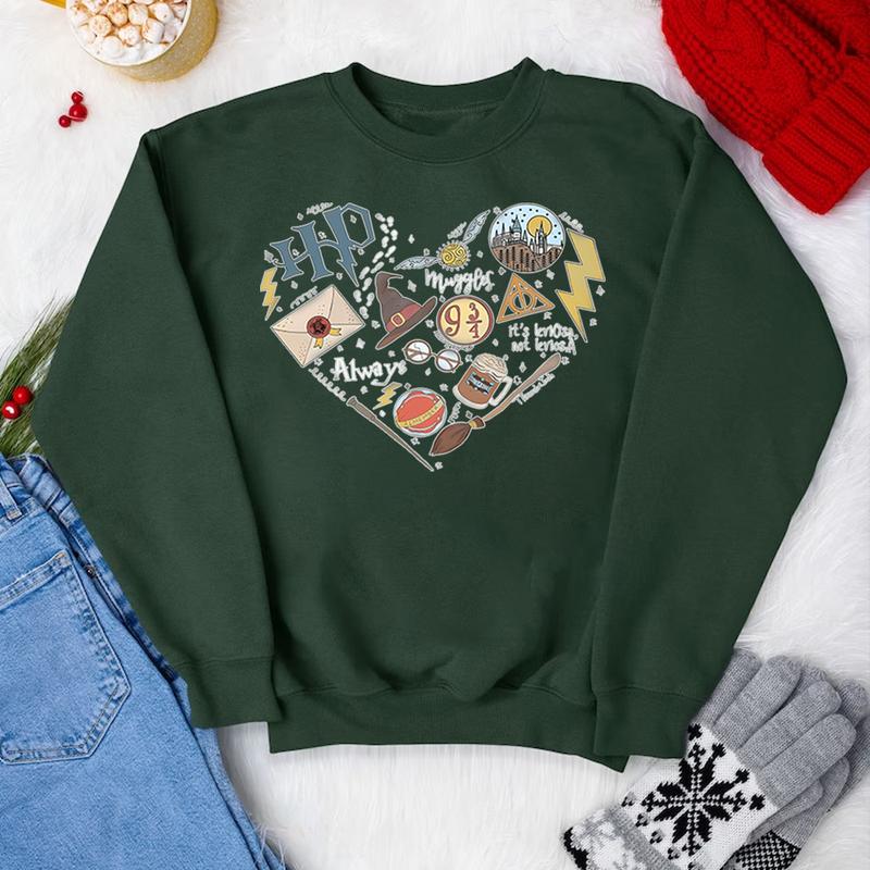 HP Famous Quotes Sweatshirt Hoodie Shirt Cotton Relaxed Fit