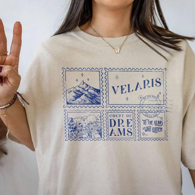 Velaris ACOTAR Sweatshirt, To The Star Who Listen Court Of Dreams Night Court Shirt, Throne Of Glass, Book Lover Gift, SJM Merch, Bookish Merch, Bookt