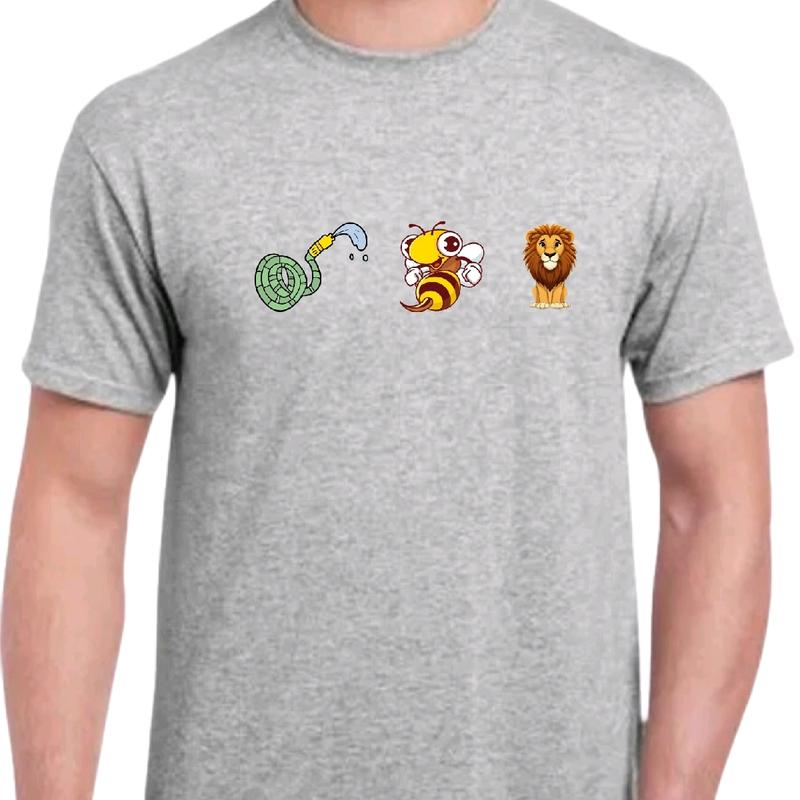 Hose, Bee, Lion T-Shirt - Witty and Distinctive - Top, Menswear Casual men funny. t shirt