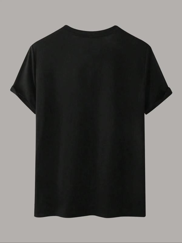 Women's Letter Print Round Neck Tee,Â Summer Clothes Women, Trendy Casual Short Sleeve Crew Neck T-shirt for Daily Wear, Ladies Summer Outfit