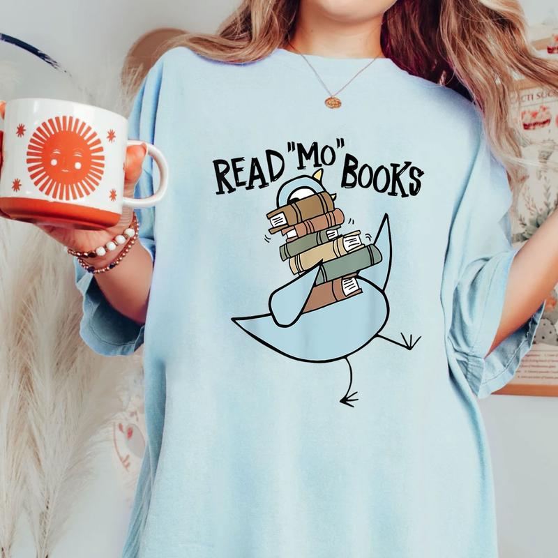 Teacher Library Read Mo Books Pigeon Reading Library Shirt, Piggie Elephant Pigeons Shirt, Children Books Gift, Elementary Teacher, Children's Charact