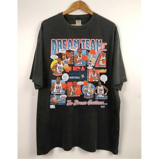 Vintage Dream Team 1992 T Shirt, 90s Dream Team Usa Basketball Shirt, Basketball Fan Gift, Vintage Style T Shirt, Game Day Graphic Tee Shirt, Unisex T