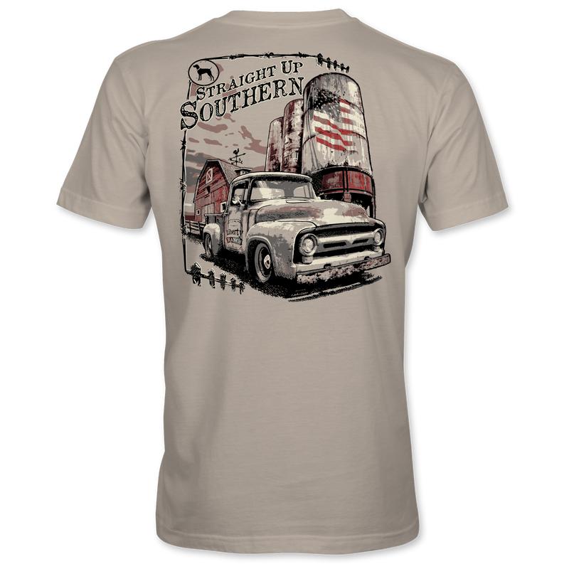 Mid Fifty - '50s Pickup Truck on the Farm Tee