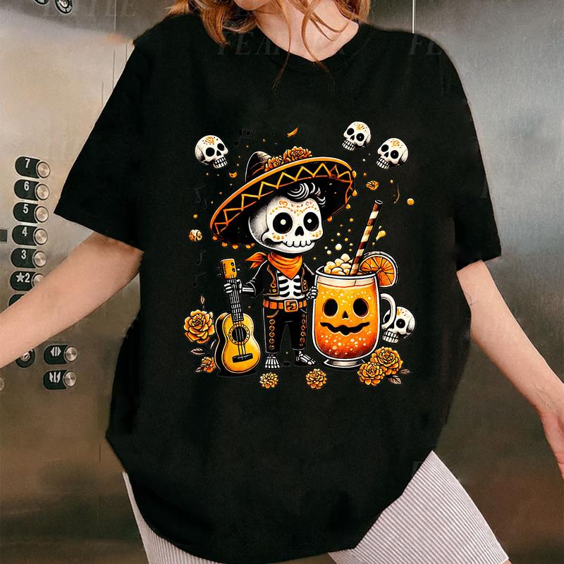 Dia De los Muertos Day of the Dead Mexican Skeleton Dancing T-Shirt
