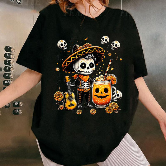 Dia De los Muertos Day of the Dead Mexican Skeleton Dancing T-Shirt