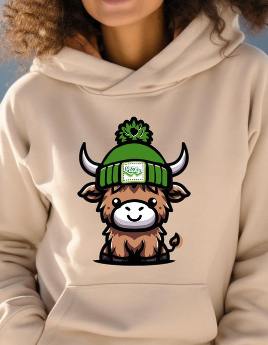 Lucky Beanie Highland Cow - Luck of the Irish - Apparel