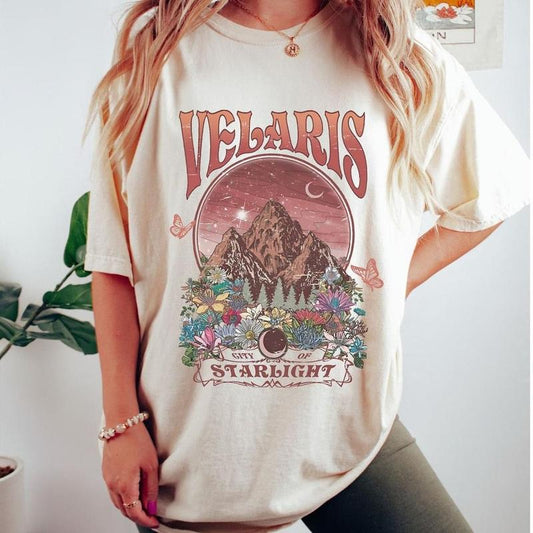 Velaris City of Starlight ACOTAR T-Shirt, The Night Court T-Shirt, Bookish Gift, Unisex Shirt, For Men, For Women, Gift For Friend
