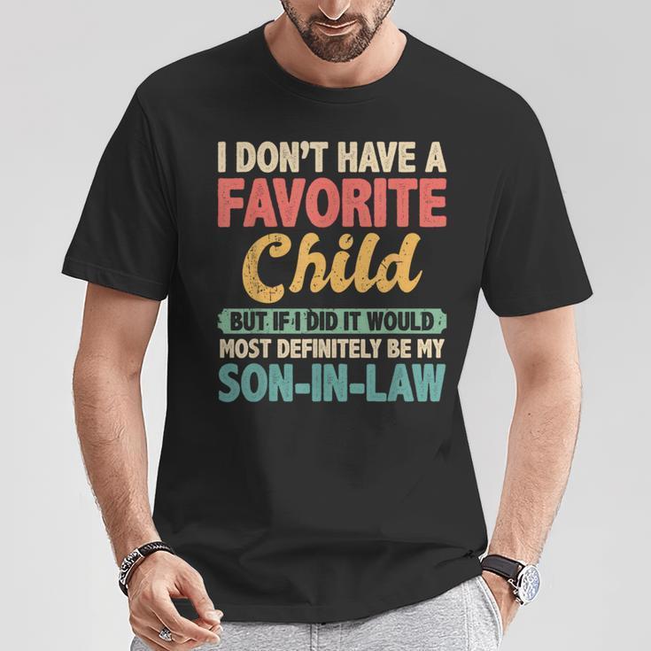 My Favorite Child Most Definitely My Son-In-Law Retro T-Shirt