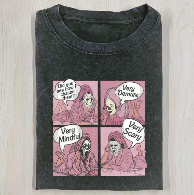 DID YOU SEE HOW I CHASED THEM T-SHIRT, Jason Voorhees, Michael Myers, Ghost Face, Pennywise, Horror Movie Shirt, Horror Character, Funny Halloween Shi