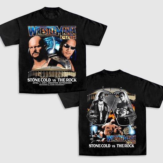 WRESTLEMANIA 17 TEE, Wrestling Graphic Tee, WWE Tee, Sports T-shirt, Athlete Shirt, Wrestling Gift Streetwear Crewneck Clothing