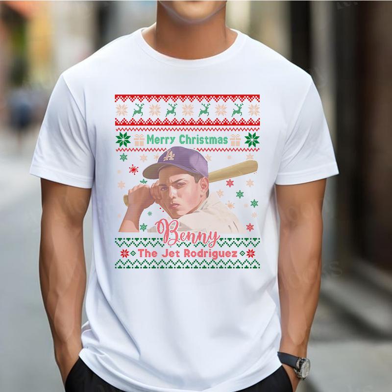 Sandlot Benney with Christmas Sweatshirt, Baseball Classic Movie Tshirt,  90â€™s Childhood Memories Tshirt_Sweatshirt_Hoodie, Gift For Baseball Lovers