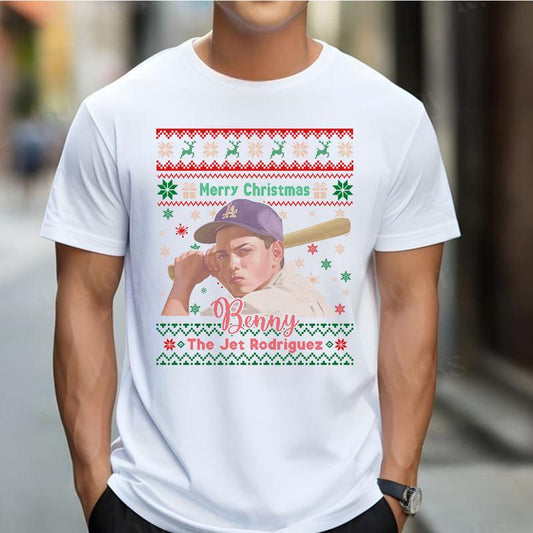 Sandlot Benney with Christmas Sweatshirt, Baseball Classic Movie Tshirt,  90â€™s Childhood Memories Tshirt_Sweatshirt_Hoodie, Gift For Baseball Lovers