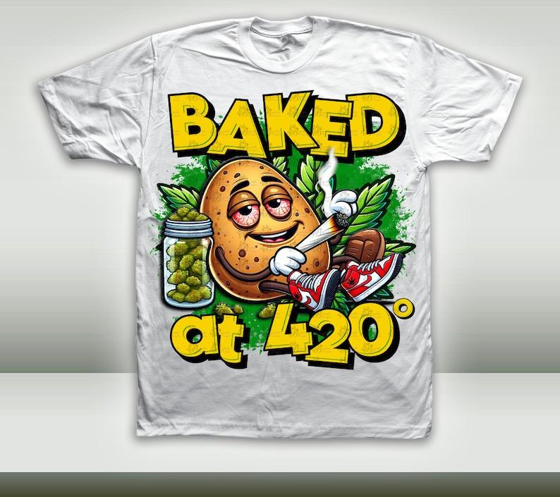Baked 420 Graphic T-Shirt, Baked at 420 T-Shirt, Gifts