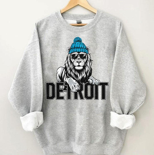 Detroit Football Sweatshirt, Detroit Football Shirt, Sunday Football, Detroit Game Day Crewneck
