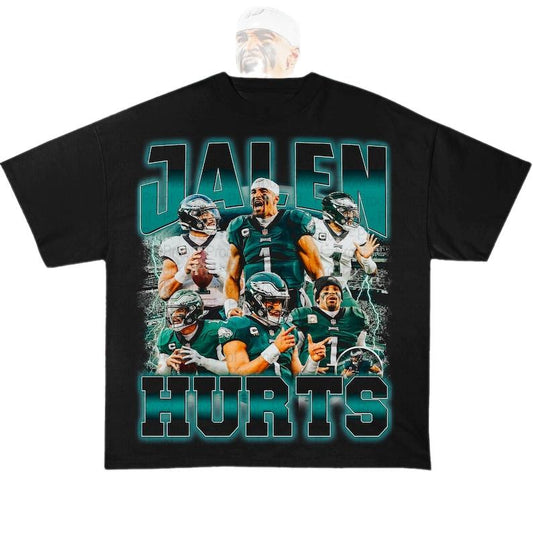 Vintage Jalen Hurts Shirt - Football T Shirt Vintage Design 90s Graphic Tee Unisex Bootleg Retro Gift Eagles Team T-Shirt