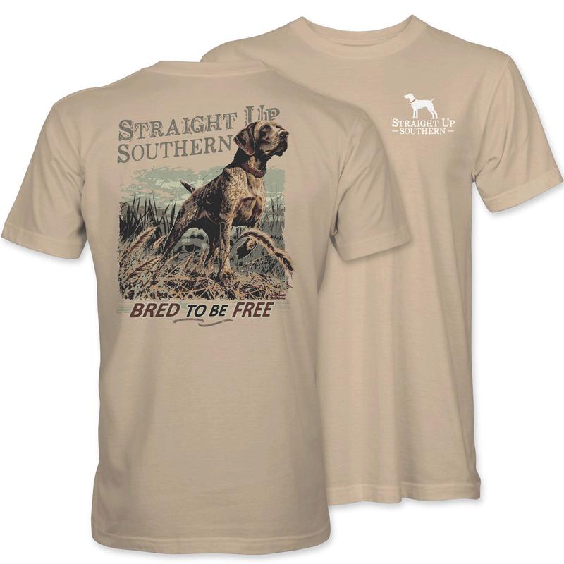 Straight Up Southern Bred to Be Free T-Shirt â€“ Tan