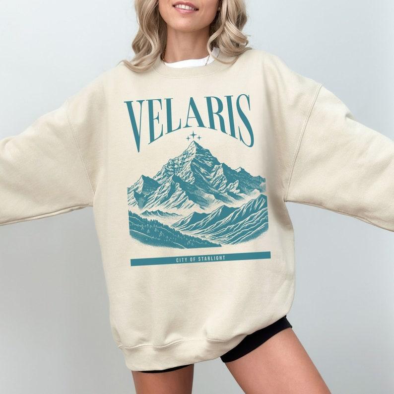 Velaris Sweatshirt (Officially Licensed) ACOTAR Sweatshirt, ACOTAR merch, ACOMAF Sweatshirt, SJM Merch, Bookish Merch, Book Lover Casual Comfort