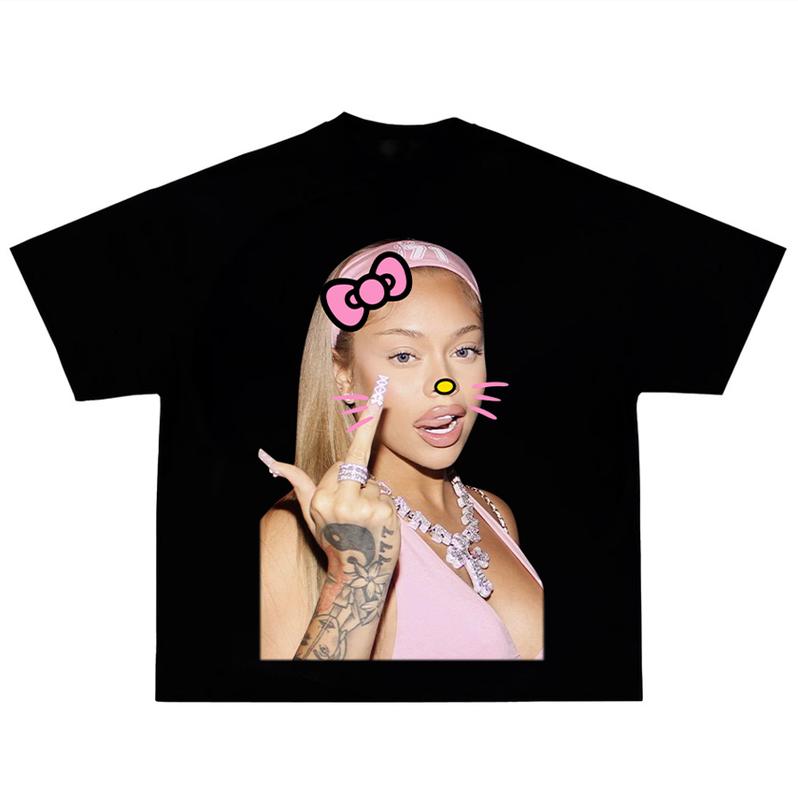Lattooo Pink Kitty Tee