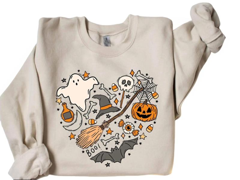 Halloween Doodles Hearth Crewneck Sweatshirt, Hoodie, T-shirt