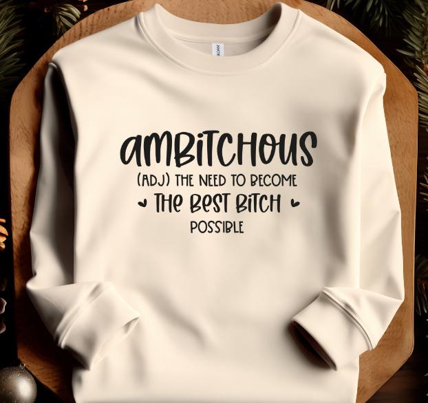 Ambitious Sweatshirt Casual Pullover Hoodie Sweaters